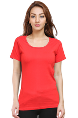 Female Round Neck Half Sleeve Classic Plain