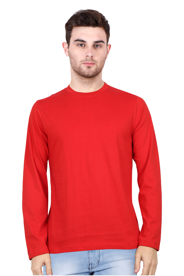 Male Round Neck Full Sleeve | Plain Tshirt Multi colours inside