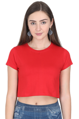 Female Plain Crop Top