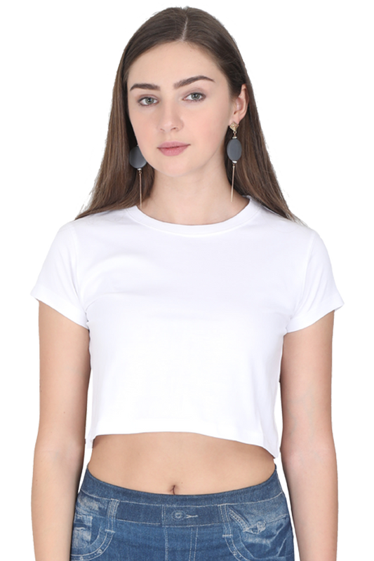 Female Plain Crop Top