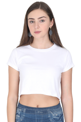 Female Plain Crop Top