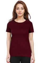 Female Round Neck Half Sleeve Classic Plain