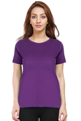 Female Round Neck Half Sleeve Classic Plain