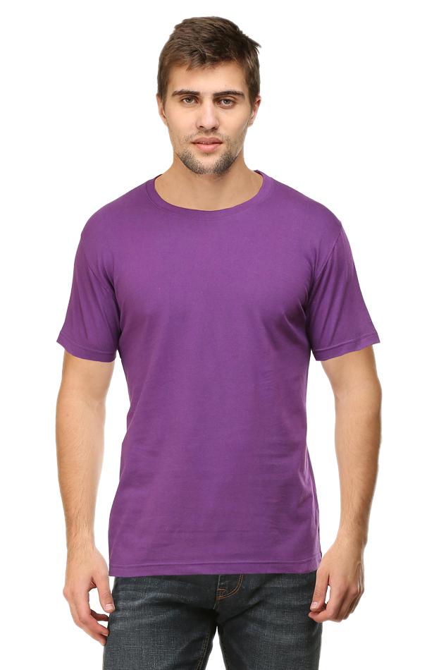 Male Round Neck Half Sleeve Classic Plain Tshirt Multi colours inside