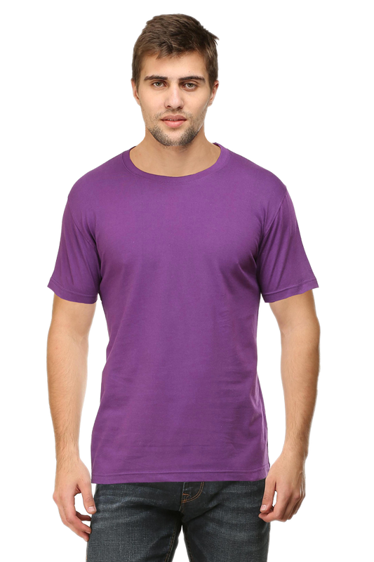 Male Round Neck Half Sleeve Classic Plain Tshirt Multi colours inside