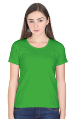 Female Round Neck Half Sleeve Classic Plain