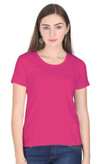 Female Round Neck Half Sleeve Classic Plain