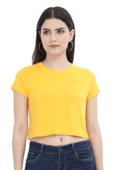 Female Plain Crop Top