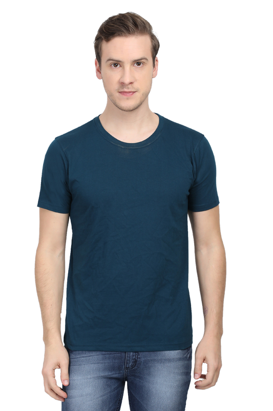 Male Round Neck Half Sleeve Plain Tshirt Multi colours inside