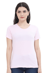 Female Round Neck Half Sleeve Classic Plain