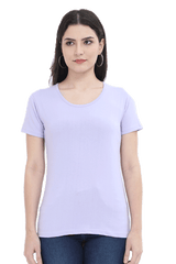 Female Round Neck Half Sleeve Classic Plain