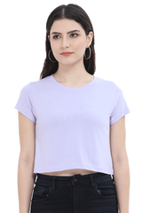 Female Plain Crop Top