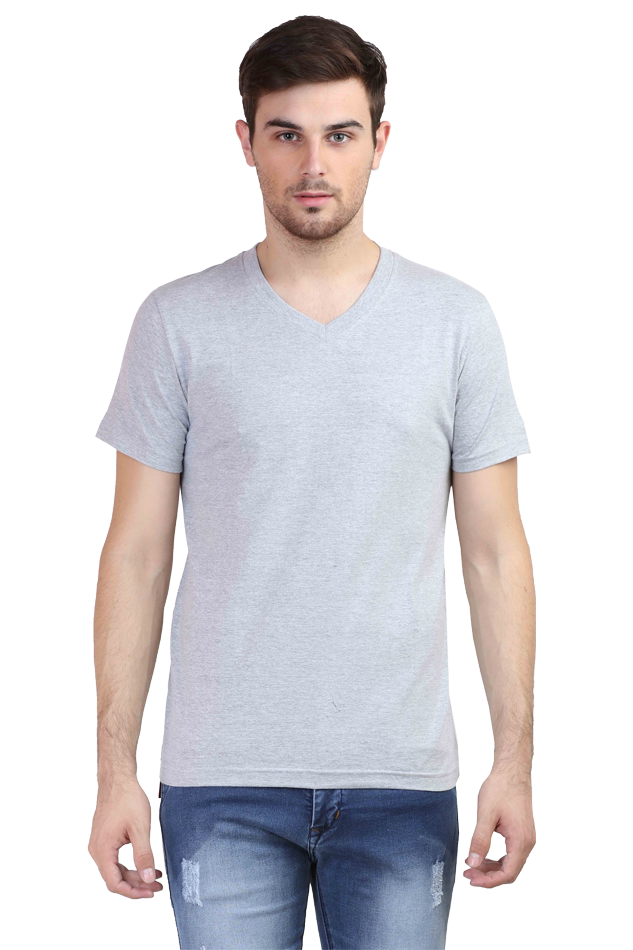 Male Vneck Half Sleeve Plain Tshirt Multi colours inside