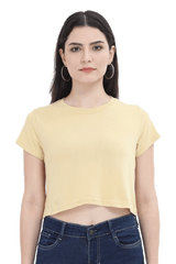 Female Plain Crop Top