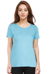 Female Round Neck Half Sleeve Classic Plain