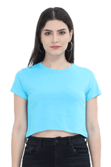 Female Plain Crop Top