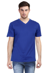 Male Vneck Half Sleeve Plain Tshirt Multi colours inside