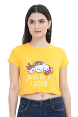 Female Crop Top | Just Do It Later