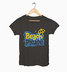 Female Round Neck Half Sleeve Classic | Beach Please