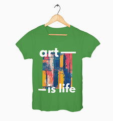 Female Round Neck Half Sleeve Classic | Art Is Life