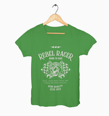 Female Round Neck Half Sleeve Classic | Rebel Racer