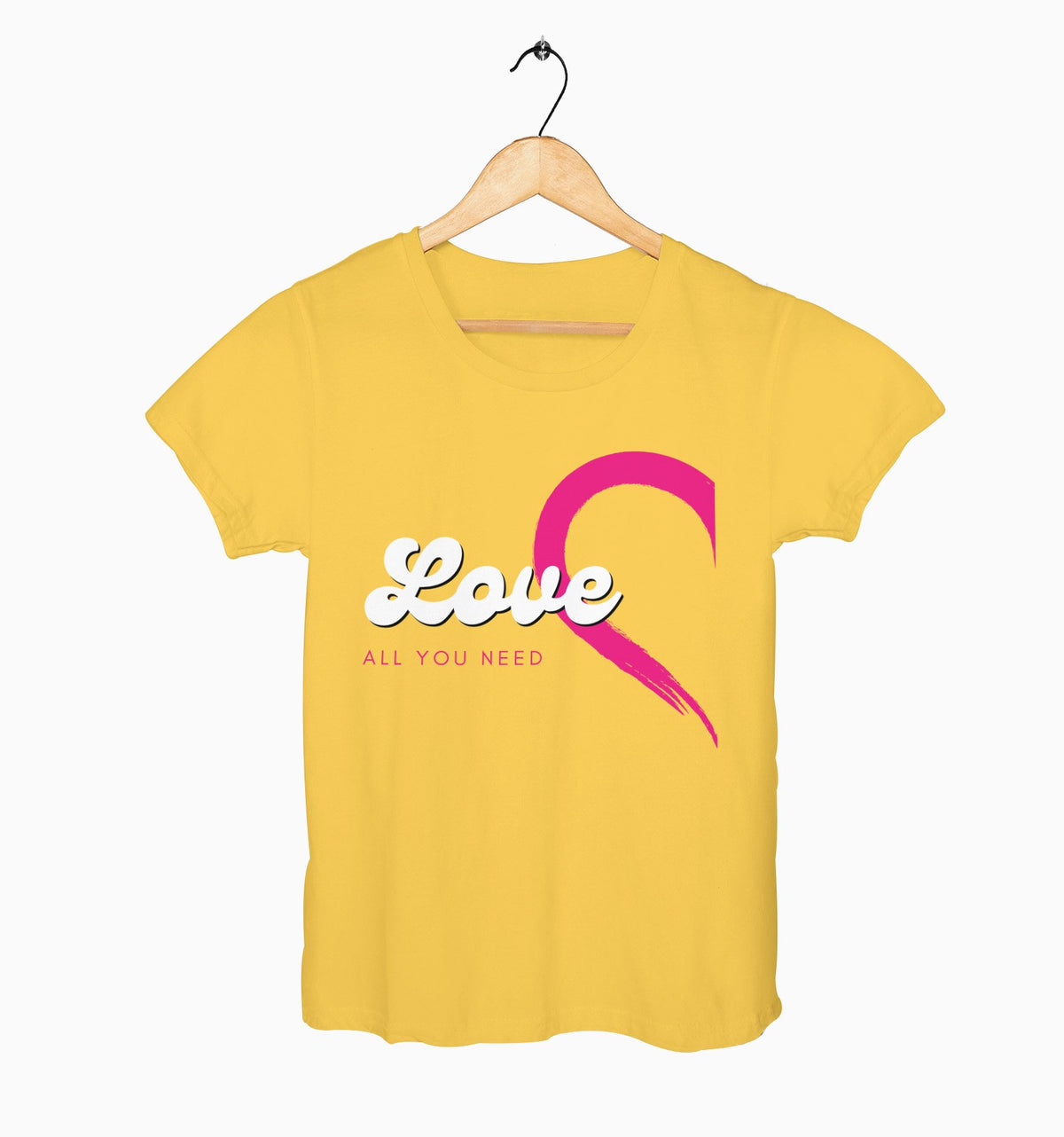 Female Round Neck Half Sleeve Classic | All You Need Is Love