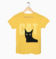 Female Round Neck Half Sleeve Classic | Cat