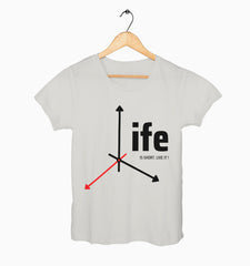 Female Round Neck Half Sleeve Classic | Life Is Short