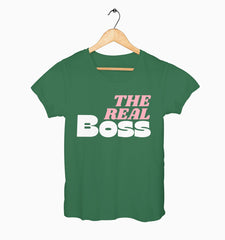 Female Round Neck Half Sleeve Classic | The Real Boss