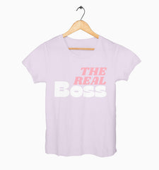 Female Round Neck Half Sleeve Classic | The Real Boss