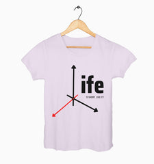 Female Round Neck Half Sleeve Classic | Life Is Short