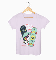 Female Round Neck Half Sleeve Classic | Skate