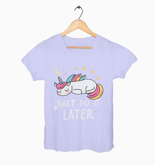 Female Round Neck Half Sleeve Classic | Unicorn