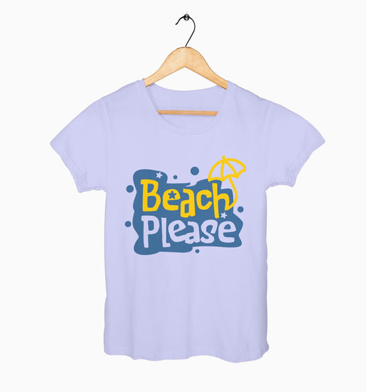 Female Round Neck Half Sleeve Classic | Beach Please