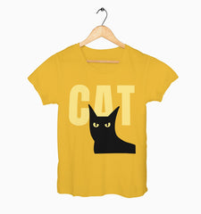 Female Round Neck Half Sleeve Classic | Cat