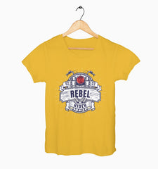 Female Round Neck Half Sleeve Classic | Rebel Rider