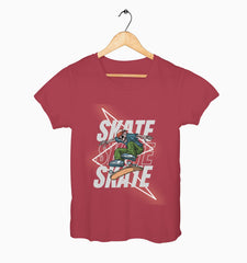 Female Round Neck Half Sleeve Classic | Skate