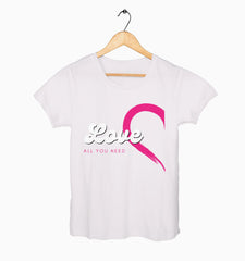 Female Round Neck Half Sleeve Classic | All You Need Is Love