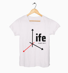 Female Round Neck Half Sleeve Classic | Life Is Short