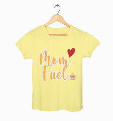 Female Round Neck Half Sleeve Classic | Mom fuel