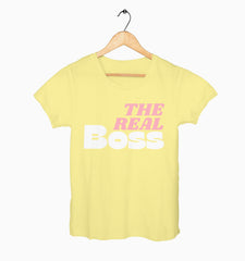 Female Round Neck Half Sleeve Classic | The Real Boss