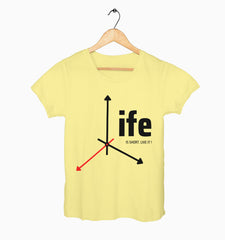 Female Round Neck Half Sleeve Classic | Life Is Short