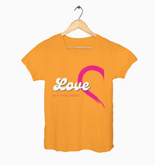 Female Round Neck Half Sleeve Classic | All You Need Is Love