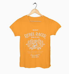 Female Round Neck Half Sleeve Classic | Rebel Racer