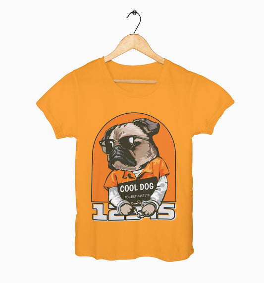 Female Round Neck Half Sleeve Classic | Cool Dog