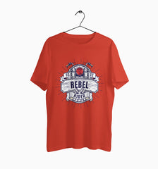 Male Round Neck Half Sleeve Classic | Rebel Rider