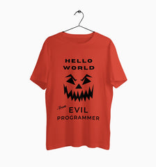 Male Round Neck Half Sleeve Classic | Evil Programmer