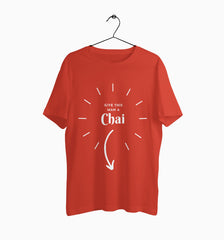 Male Round Neck Half Sleeve Classic | Give this man a chai