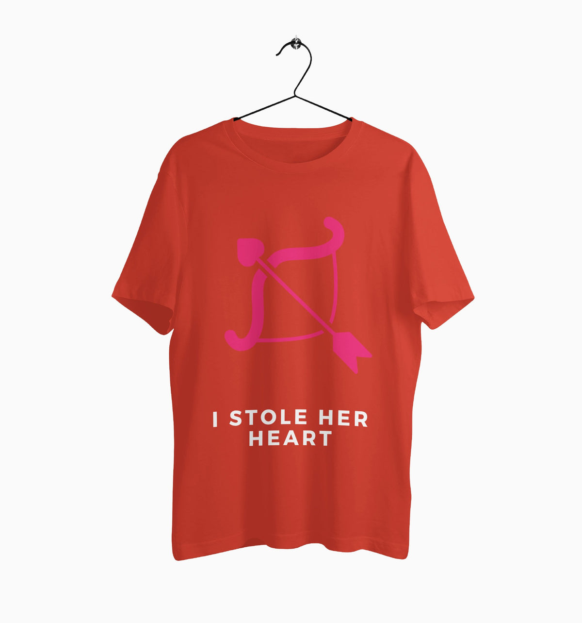 Male Round Neck Half Sleeve Classic | I Stole her Heart