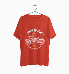 Male Round Neck Half Sleeve Classic | Born To Ride